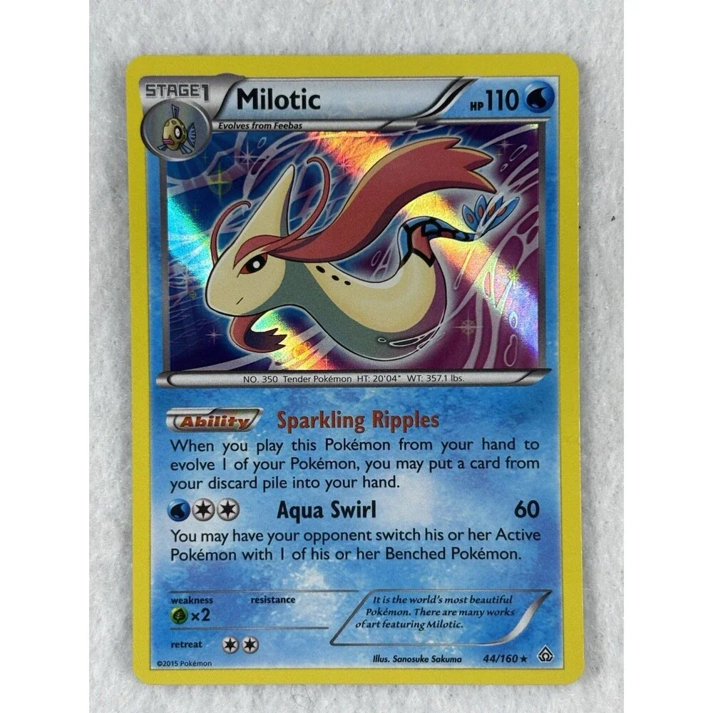Pokemon Water Type Card Lot of 13 Reverse Holo Milotic Kyogre Mudkip XY Preowned